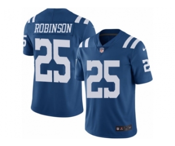 Men's Nike Indianapolis Colts #25 Patrick Robinson Limited Royal Blue Rush NFL Jersey