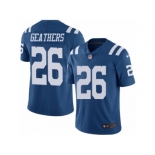 Men's Nike Indianapolis Colts #26 Clayton Geathers Limited Royal Blue Rush NFL Jersey