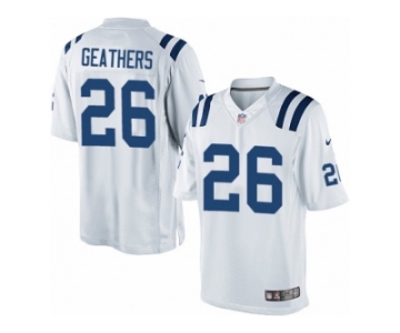 Men's Nike Indianapolis Colts #26 Clayton Geathers Limited White NFL Jersey