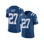 Men's Nike Indianapolis Colts #27 Winston Guy Limited Royal Blue Rush NFL Jersey