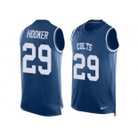 Men's Nike Indianapolis Colts #29 Malik Hooker Limited Royal Blue Player Name & Number Tank Top NFL Jersey