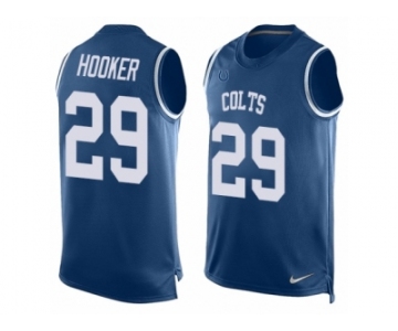 Men's Nike Indianapolis Colts #29 Malik Hooker Limited Royal Blue Player Name & Number Tank Top NFL Jersey