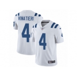 Men's Nike Indianapolis Colts #4 Adam Vinatieri Vapor Untouchable Limited White NFL Jersey