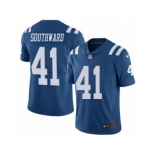 Men's Nike Indianapolis Colts #41 Dezmen Southward Limited Royal Blue Rush NFL Jersey