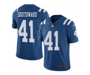 Men's Nike Indianapolis Colts #41 Dezmen Southward Limited Royal Blue Rush NFL Jersey