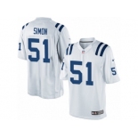 Men's Nike Indianapolis Colts #51 John Simon Limited White NFL Jersey