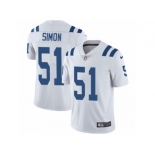 Men's Nike Indianapolis Colts #51 John Simon Vapor Untouchable Limited White NFL Jersey