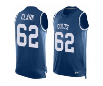 Men's Nike Indianapolis Colts #62 Le Raven Clark Limited Royal Blue Player Name & Number Tank Top NFL Jersey