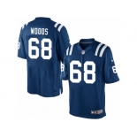 Men's Nike Indianapolis Colts #68 Al Woods Limited Royal Blue Team Color NFL Jersey