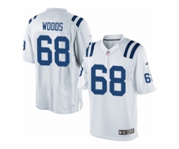 Men's Nike Indianapolis Colts #68 Al Woods Limited White NFL Jersey