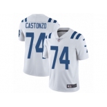 Men's Nike Indianapolis Colts #74 Anthony Castonzo Vapor Untouchable Limited White NFL Jersey