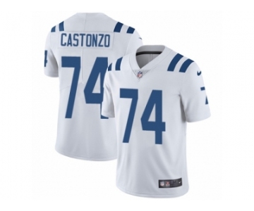 Men's Nike Indianapolis Colts #74 Anthony Castonzo Vapor Untouchable Limited White NFL Jersey