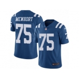 Men's Nike Indianapolis Colts #75 Jack Mewhort Limited Royal Blue Rush NFL Jersey