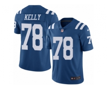 Men's Nike Indianapolis Colts #78 Ryan Kelly Limited Royal Blue Rush NFL Jersey