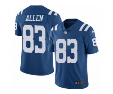 Men's Nike Indianapolis Colts #83 Dwayne Allen Limited Royal Blue Rush NFL Jersey