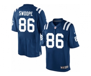 Men's Nike Indianapolis Colts #86 Erik Swoope Limited Royal Blue Team Color NFL Jersey