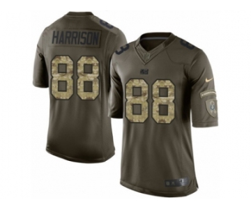 Men's Nike Indianapolis Colts #88 Marvin Harrison Limited Green Salute to Service NFL Jersey