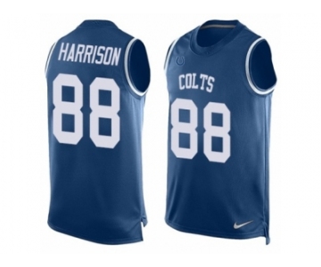 Men's Nike Indianapolis Colts #88 Marvin Harrison Limited Royal Blue Player Name & Number Tank Top NFL Jersey