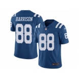 Men's Nike Indianapolis Colts #88 Marvin Harrison Limited Royal Blue Rush NFL Jersey