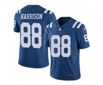 Men's Nike Indianapolis Colts #88 Marvin Harrison Limited Royal Blue Rush NFL Jersey