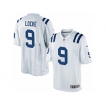 Men's Nike Indianapolis Colts #9 Jeff Locke Limited White NFL Jersey