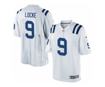 Men's Nike Indianapolis Colts #9 Jeff Locke Limited White NFL Jersey