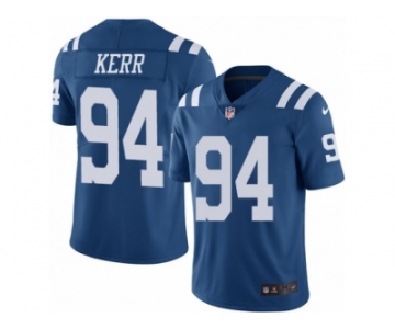 Men's Nike Indianapolis Colts #94 Zach Kerr Limited Royal Blue Rush NFL Jersey