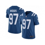 Men's Nike Indianapolis Colts #97 Al Woods Limited Royal Blue Team Color NFL Jersey