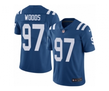 Men's Nike Indianapolis Colts #97 Al Woods Limited Royal Blue Team Color NFL Jersey