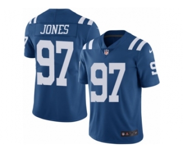 Men's Nike Indianapolis Colts #97 Arthur Jones Limited Royal Blue Rush NFL Jersey