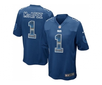 Nike Indianapolis Colts #1 Pat McAfee Royal Blue Team Color Men's Stitched NFL Limited Strobe Jersey