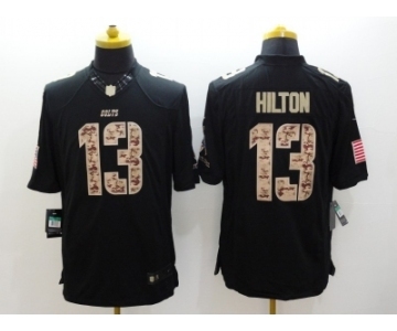 Nike Indianapolis Colts #13 T.Y. Hilton black Salute to Service Jerseys(Limited)