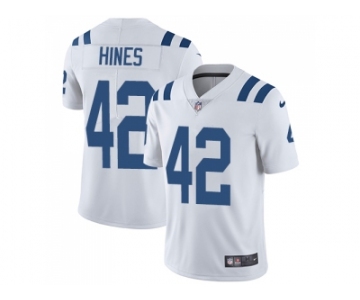 Nike Indianapolis Colts #42 Nyheim Hines White Men Stitched NFL Vapor Untouchable Limited Jersey