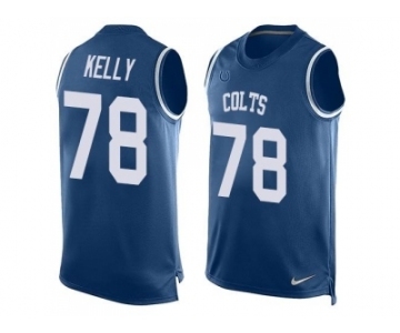 Nike Indianapolis Colts #78 Ryan Kelly Royal Blue Team Color Men's Stitched NFL Limited Tank Top Jersey