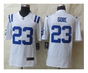 nike jerseys indianapolis colts #23 frank gore white [limited]