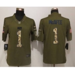 nike nfl jerseys indianapolis colts #1 mcafee army green[nike Limited Salute To Service]