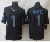 nike nfl jerseys indianapolis colts #1 mcafee black[nike impact limited]