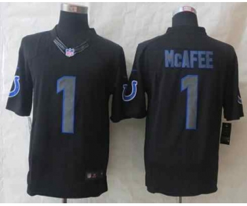 nike nfl jerseys indianapolis colts #1 mcafee black[nike impact limited]