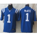 nike nfl jerseys indianapolis colts #1 mcafee blue[nike limited]