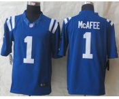 nike nfl jerseys indianapolis colts #1 mcafee blue[nike limited]