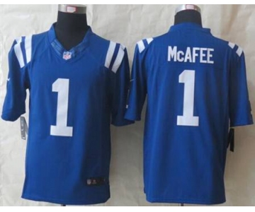 nike nfl jerseys indianapolis colts #1 mcafee blue[nike limited]