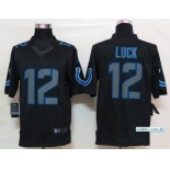 nike nfl jerseys indianapolis colts #12 luck black[nike limited]