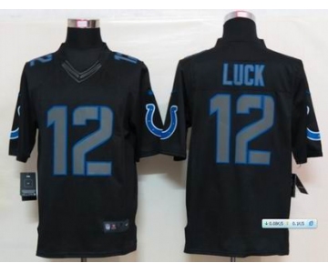 nike nfl jerseys indianapolis colts #12 luck black[nike limited]