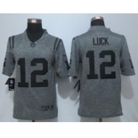 nike nfl jerseys indianapolis colts #12 luck gray[nike Limited]