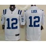 nike nfl jerseys indianapolis colts #12 luck white[nike limited]