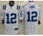 nike nfl jerseys indianapolis colts #12 luck white[nike limited]