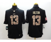 nike nfl jerseys indianapolis colts #13 hilton black[salute to service limited]