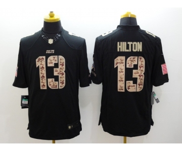 nike nfl jerseys indianapolis colts #13 hilton black[salute to service limited]