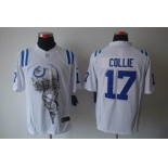 nike nfl jerseys indianapolis colts #17 collie white[helmet tri-blend limited]