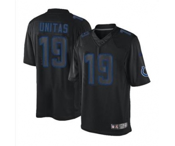 nike nfl jerseys indianapolis colts #19 unitas black[nike impact limited]